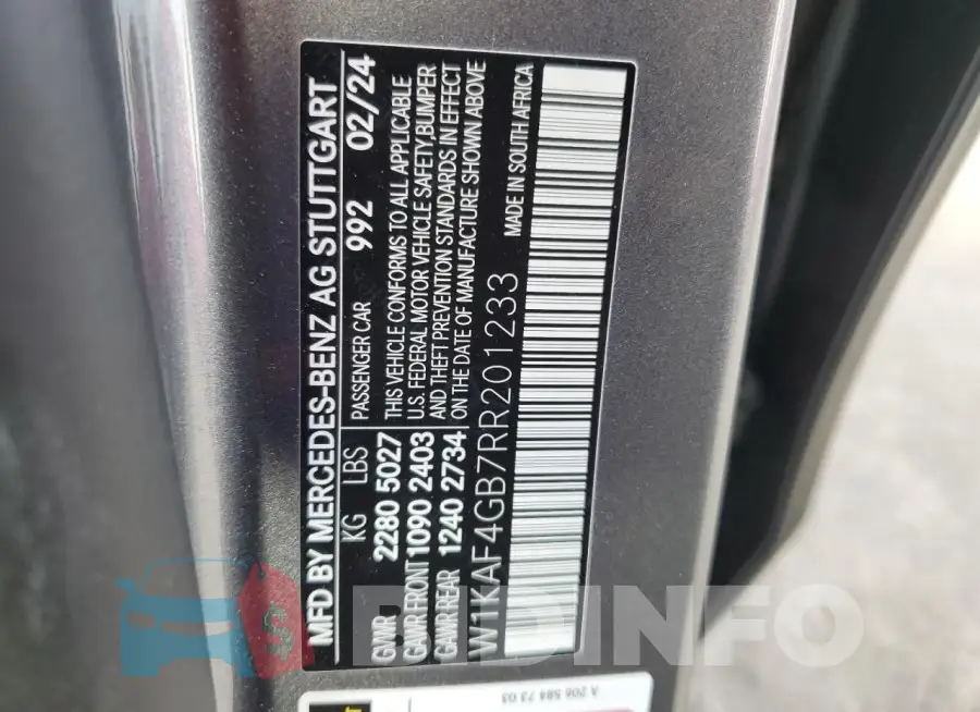W1KAF4GB7RR201233 Photo# 12