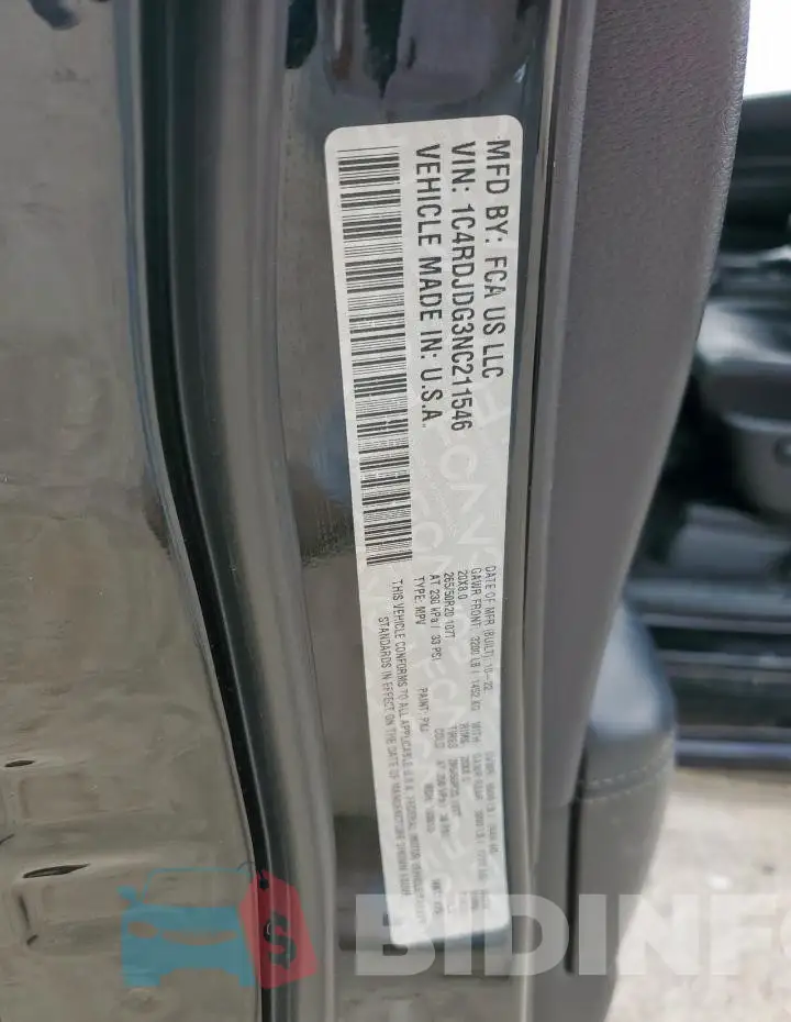 1C4RDJDG3NC211546 Photo# 13
