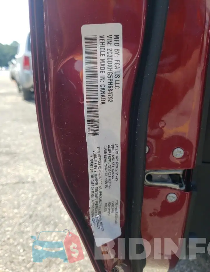 2C3CDXHG5PH684792 Photo# 13