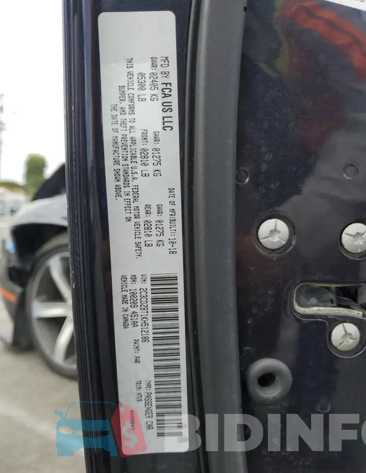 2C3CDZBT1KH512186 Photo# 12