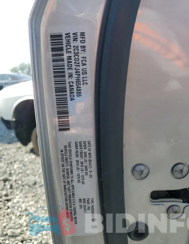 2C3CDZFJ4PH654886 Photo# 12