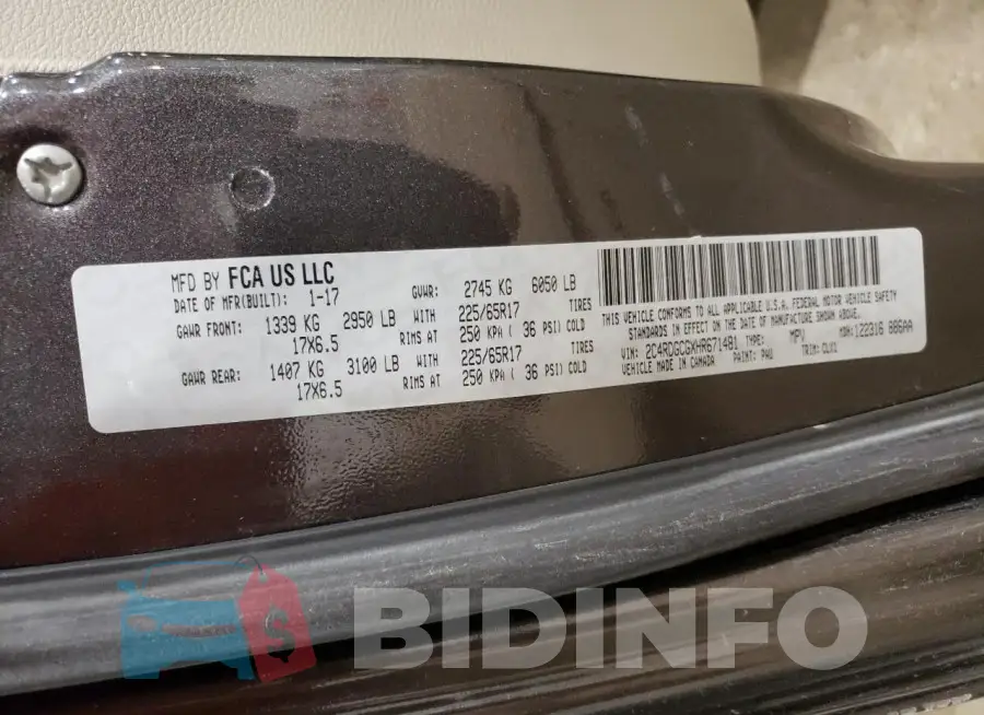 2C4RDGCGXHR671481 Photo# 13