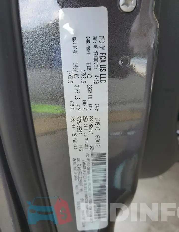 2C4RDGEG1JR254527 Photo# 12
