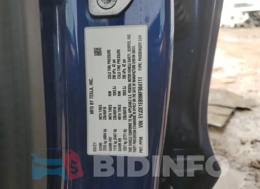 5YJ3E1EB9MF984111 Photo# 12