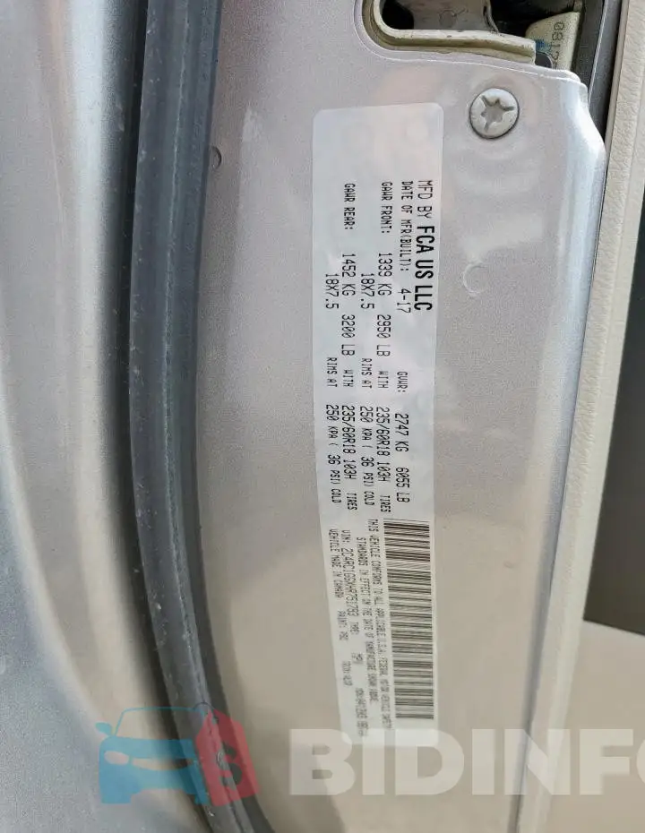 2C4RC1GGXHR751793 Photo# 14