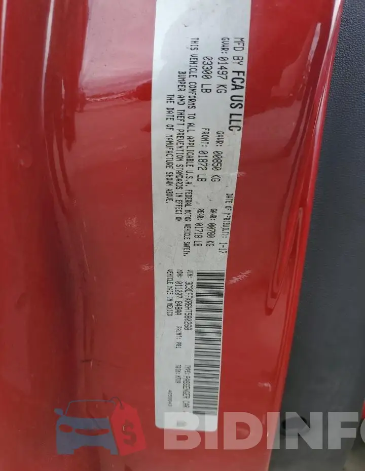 3C3CFFKR6HT580268 Photo# 12