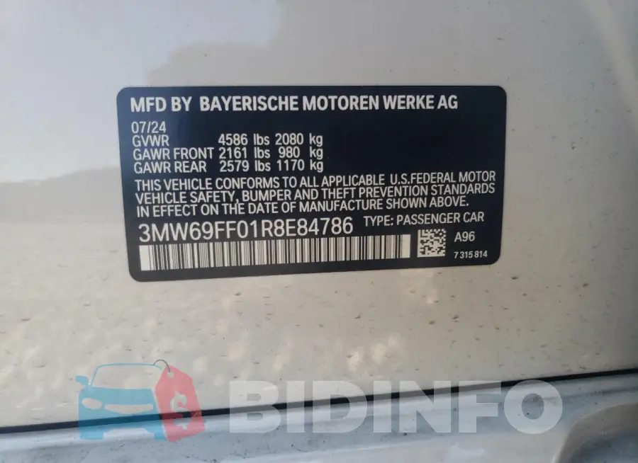 3MW69FF01R8E84786 Photo# 13