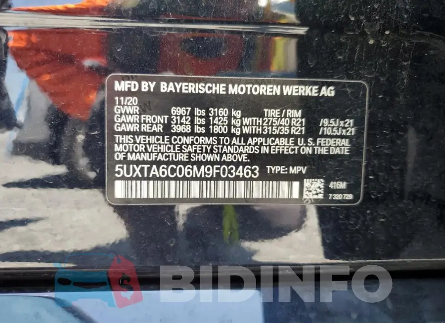 5UXTA6C06M9F03463 Photo# 14