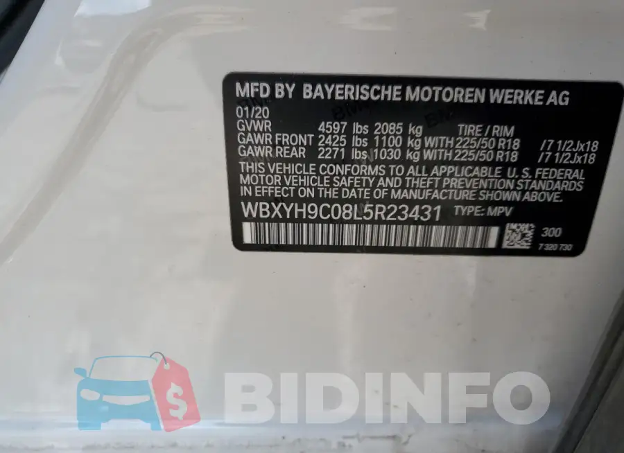 WBXYH9C08L5R23431 Photo# 13