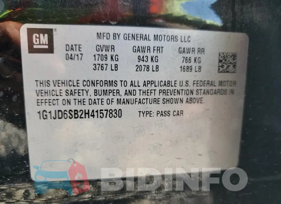 1G1JD6SB2H4157830 Photo# 13