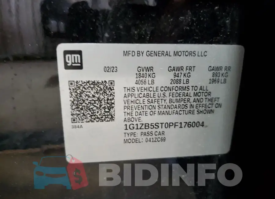 1G1ZB5ST0PF176004 Photo# 12