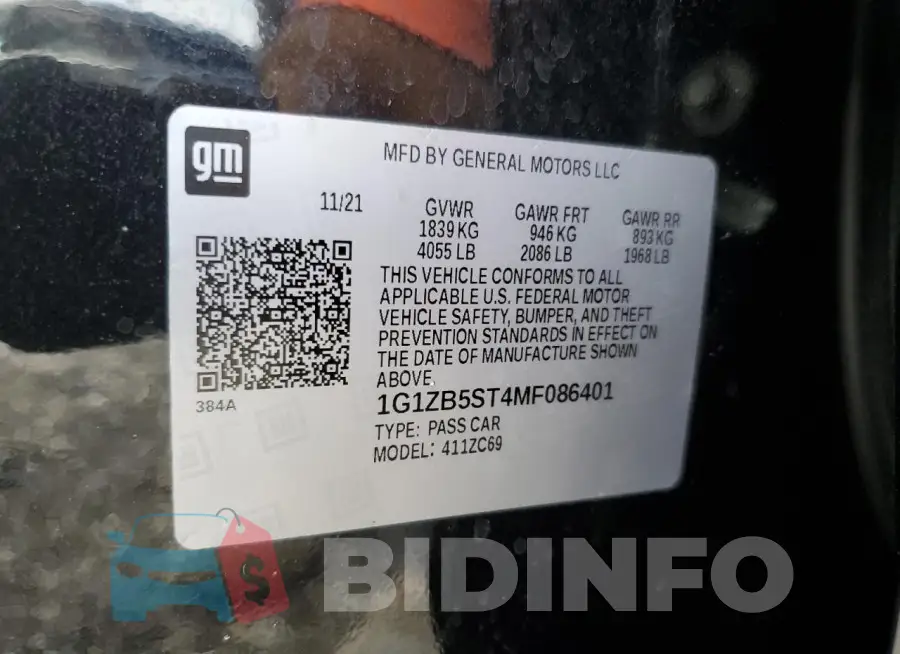 1G1ZB5ST4MF086401 Photo# 12