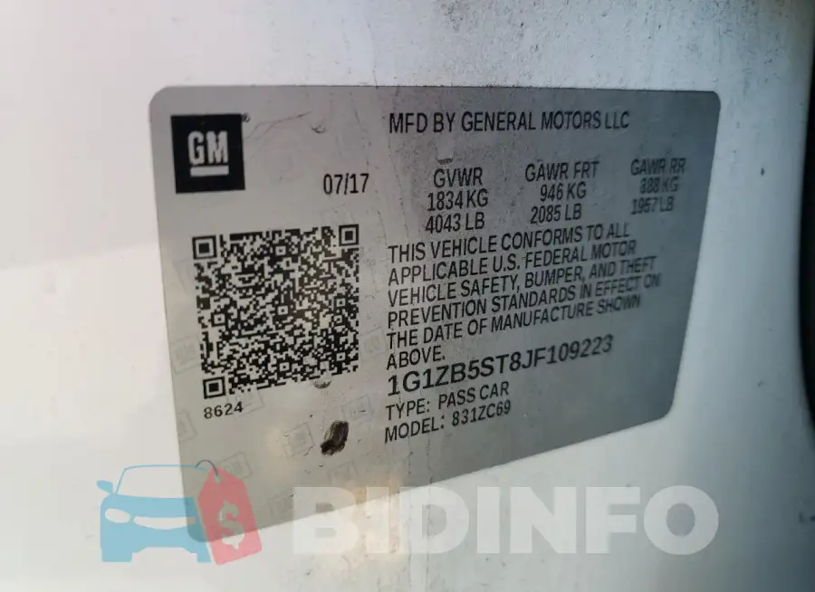 1G1ZB5ST8JF109223 Photo# 12
