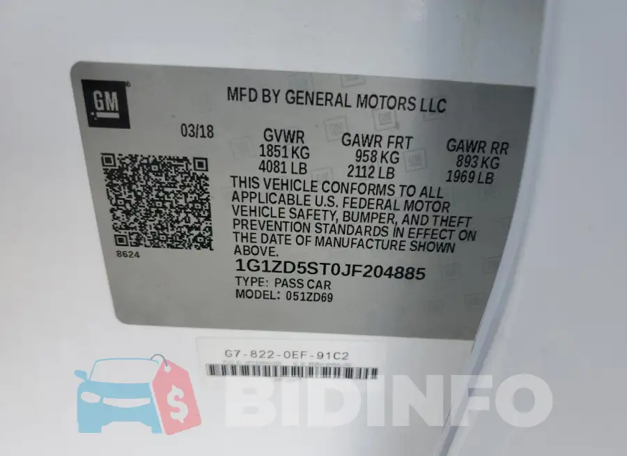 1G1ZD5ST0JF204885 Photo# 13