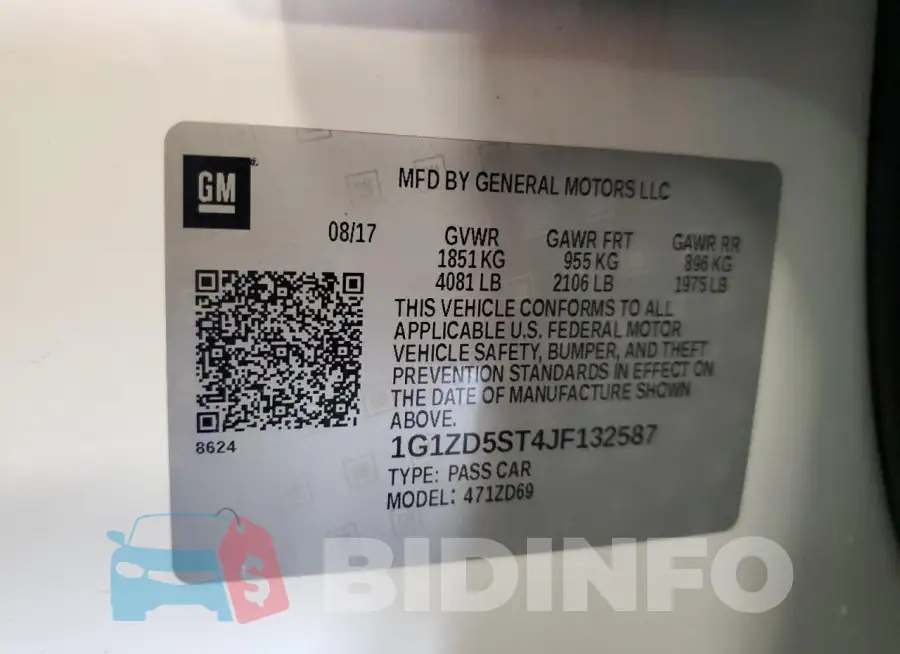 1G1ZD5ST4JF132587 Photo# 12