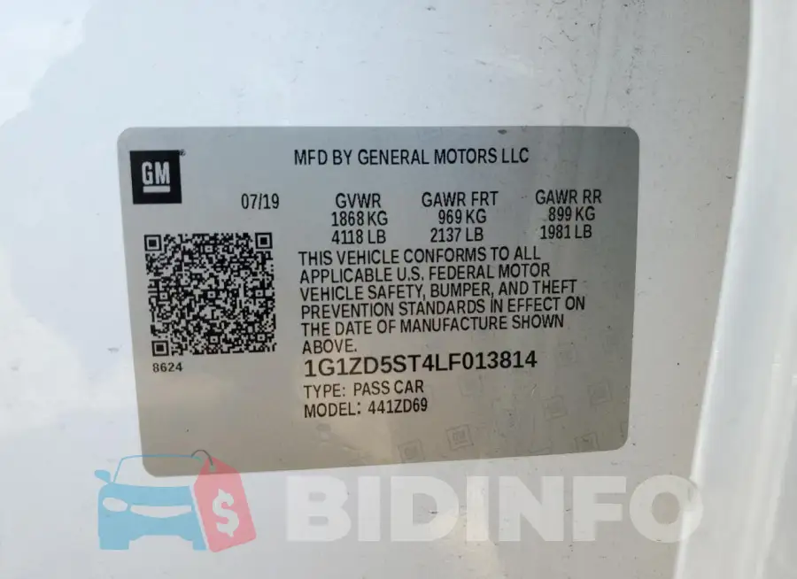 1G1ZD5ST4LF013814 Photo# 13