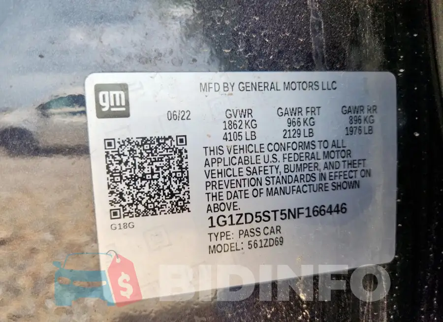 1G1ZD5ST5NF166446 Photo# 12