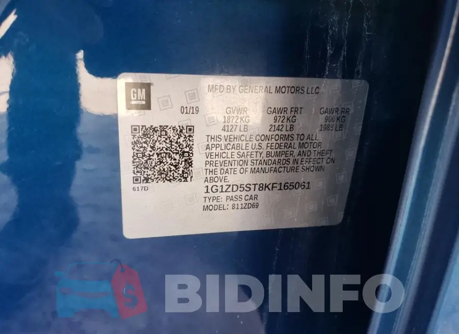 1G1ZD5ST8KF165061 Photo# 12