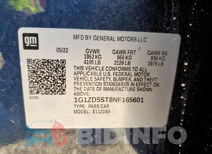 1G1ZD5ST8NF165601 Photo# 12