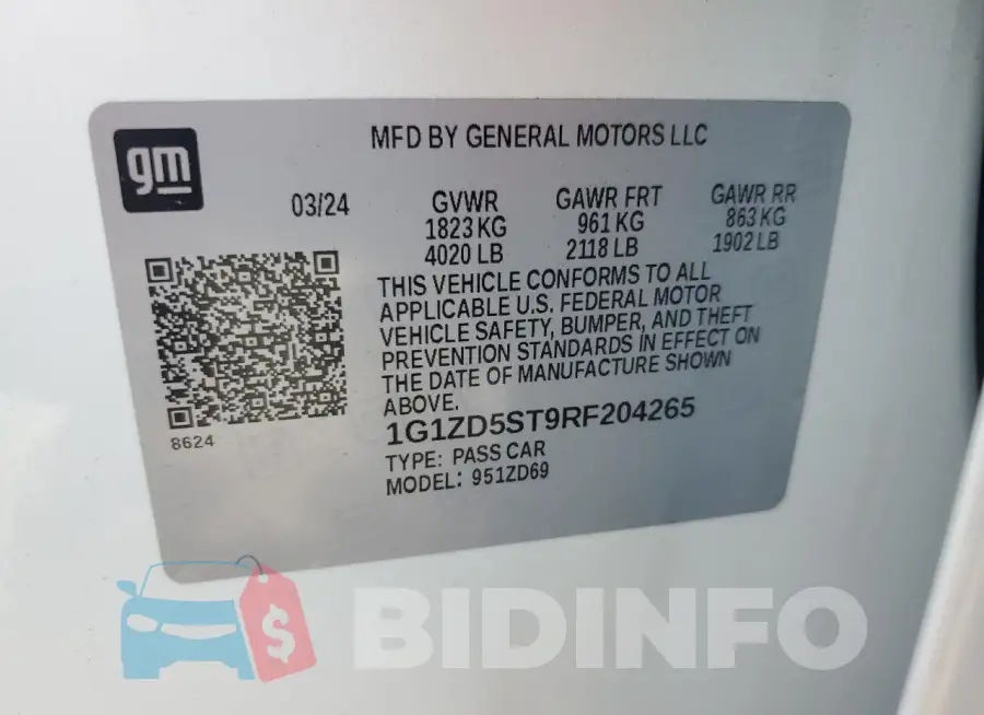 1G1ZD5ST9RF204265 Photo# 13