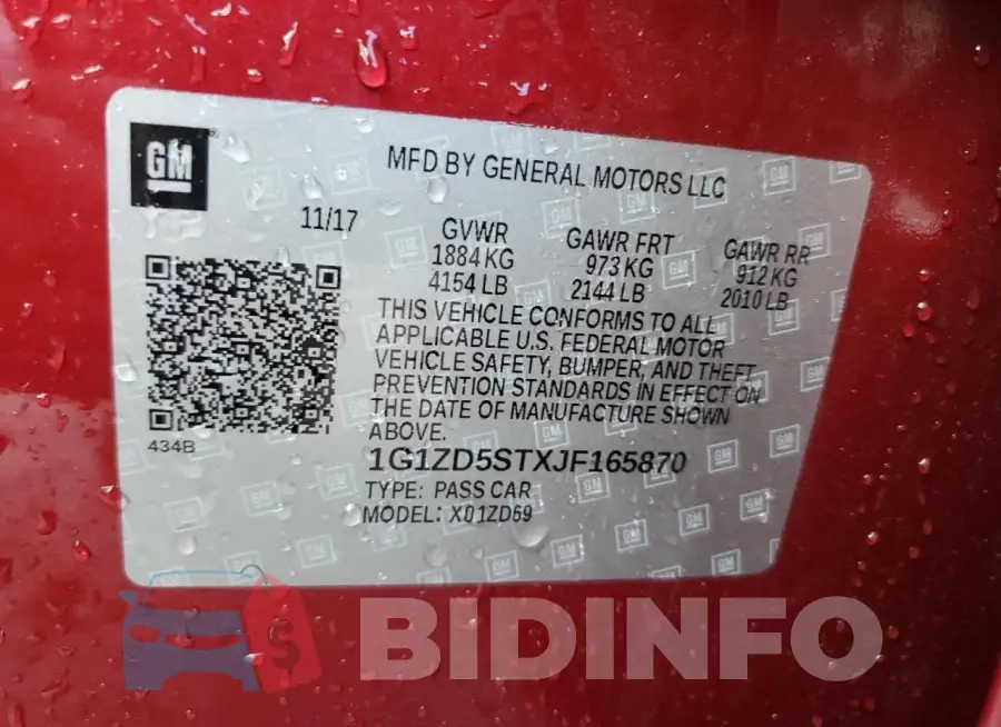 1G1ZD5STXJF165870 Photo# 13