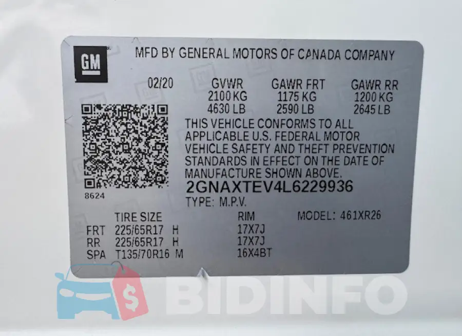 2GNAXTEV4L6229936 Photo# 15