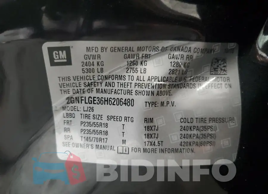 2GNFLGE36H6206480 Photo# 13