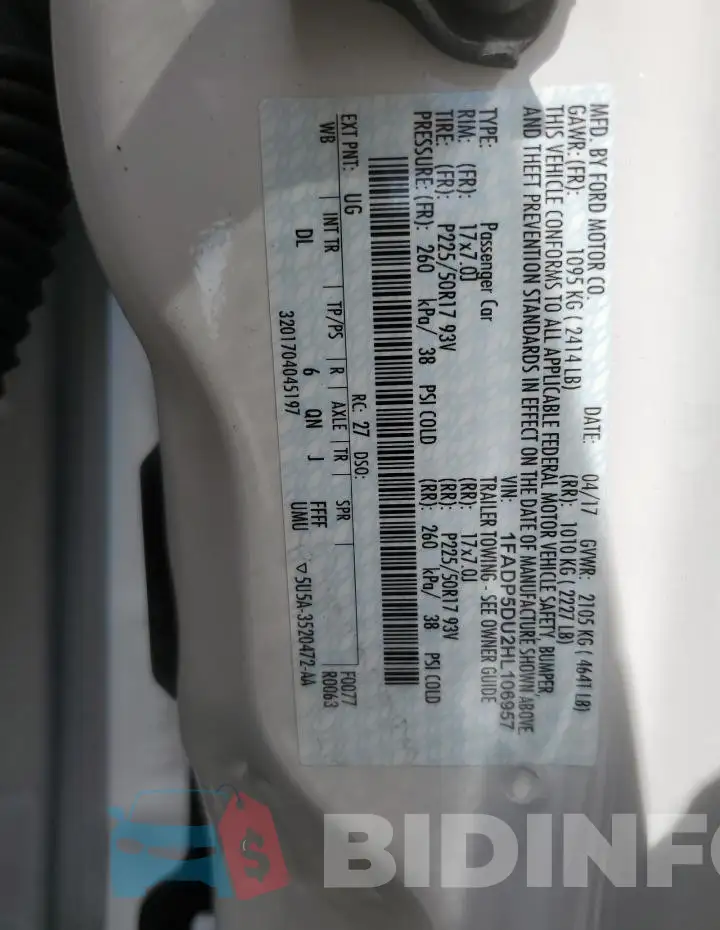 1FADP5DU2HL106957 Photo# 12
