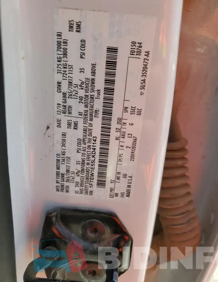 1FTEW1E55LKD41143 Photo# 12