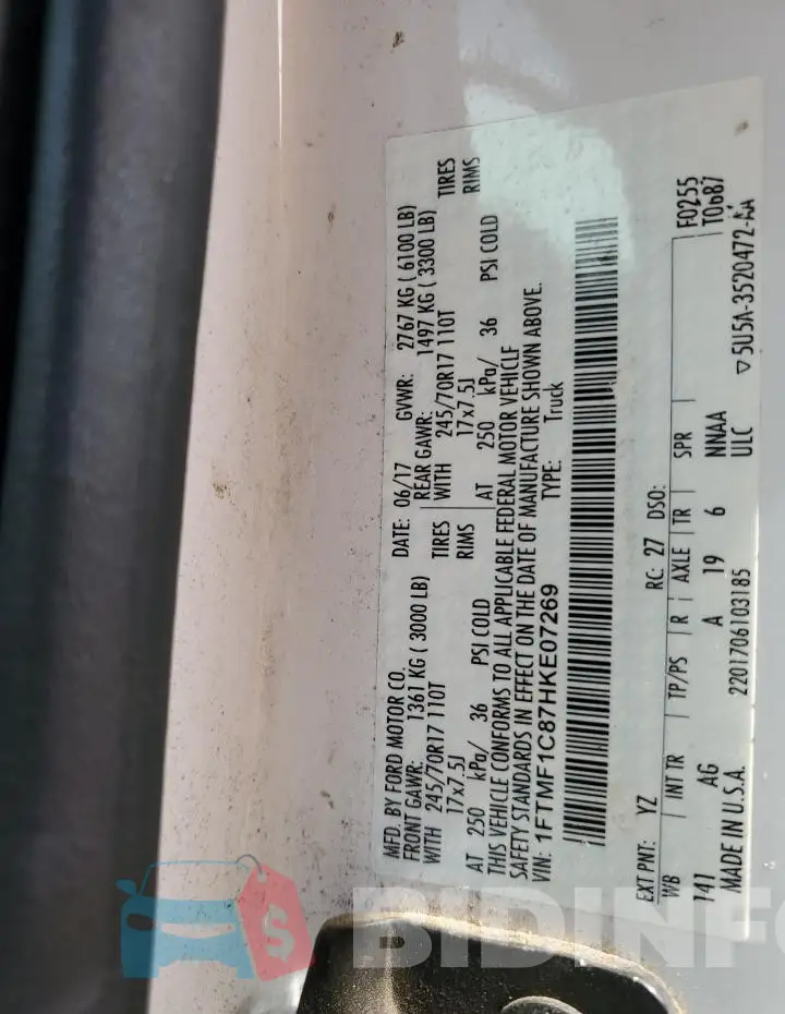 1FTMF1C87HKE07269 Photo# 13