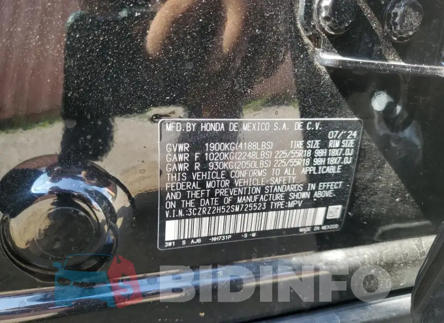3CZRZ2H52SM725523 Photo# 12