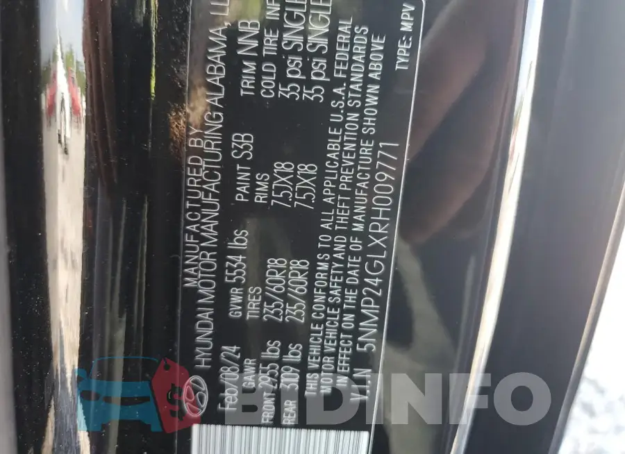 5NMP24GLXRH009771 Photo# 13