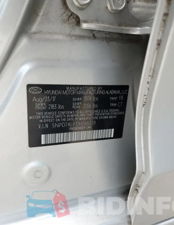 5NPD74LF1JH266328 Photo# 12