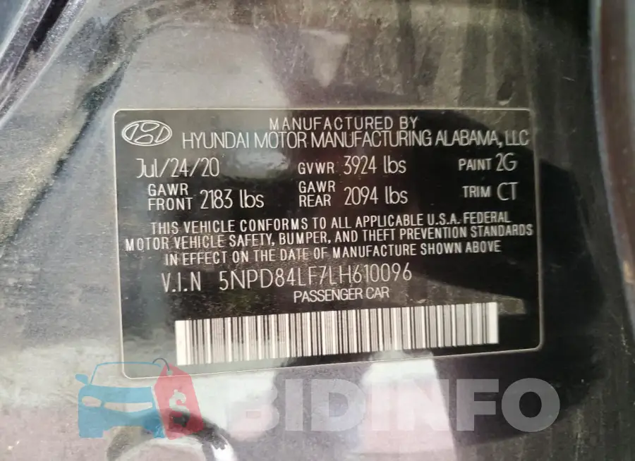 5NPD84LF7LH610096 Photo# 13