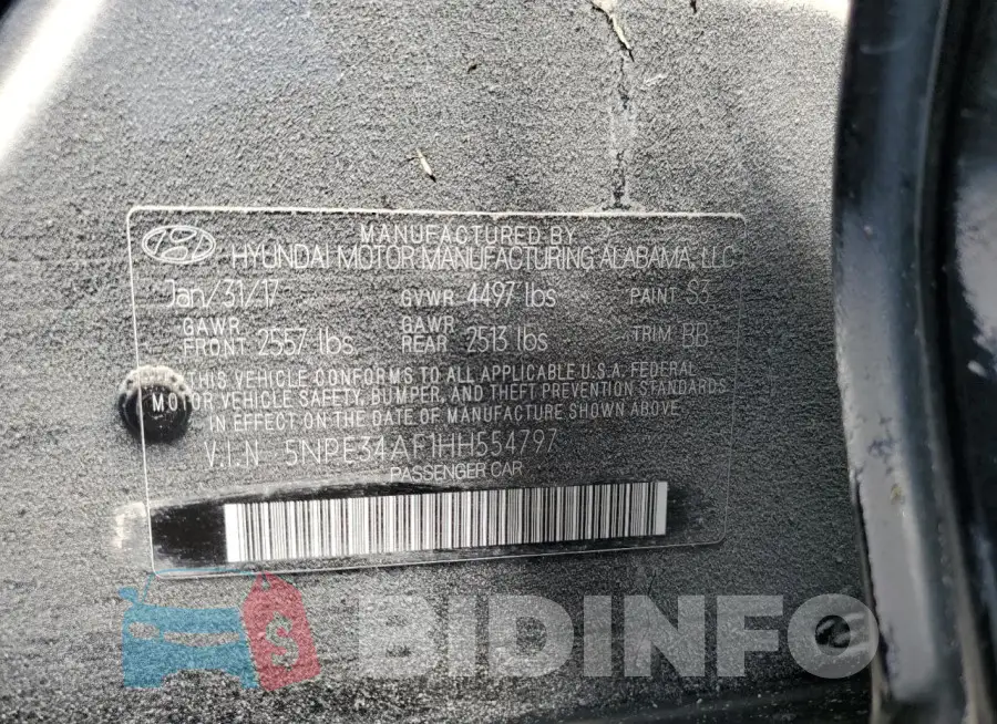 5NPE34AF1HH554797 Photo# 13