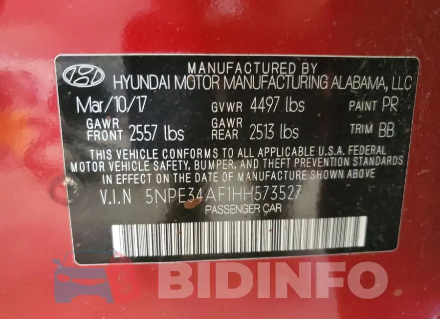5NPE34AF1HH573527 Photo# 13
