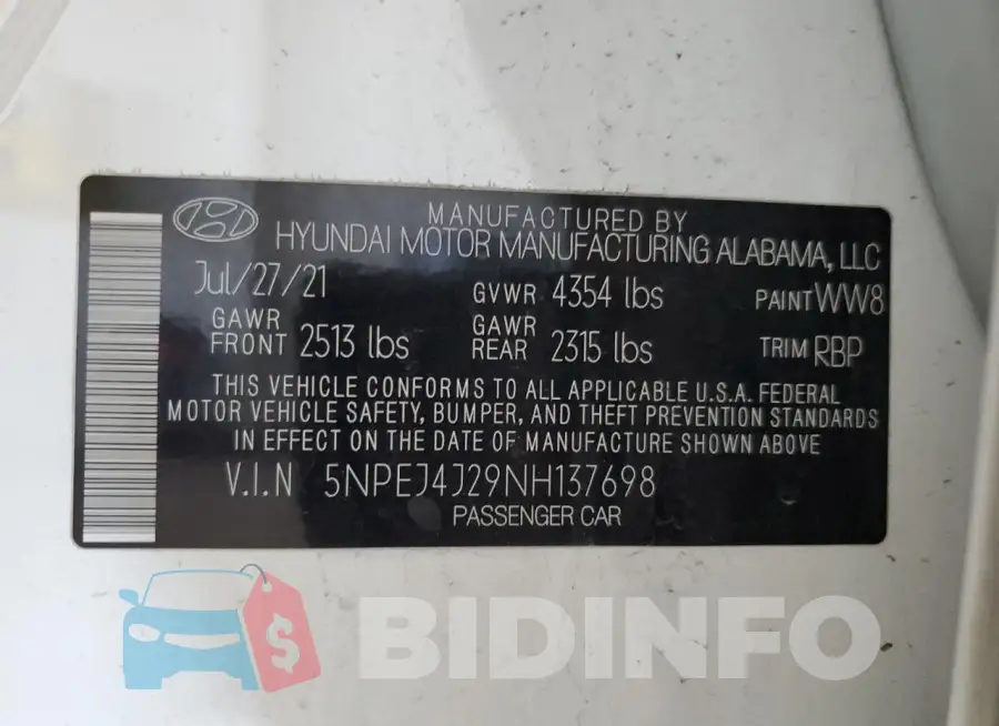 5NPEJ4J29NH137698 Photo# 12