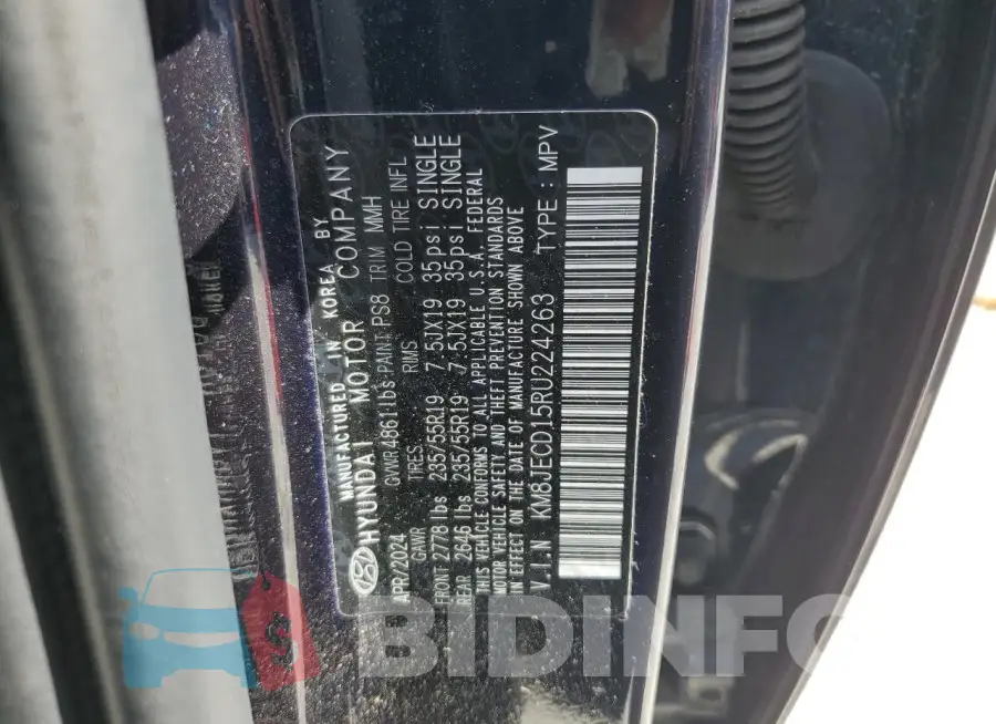 KM8JECD15RU224263 Photo# 13