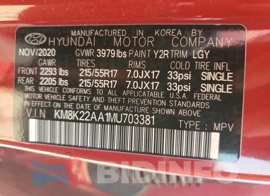KM8K22AA1MU703381 Photo# 13