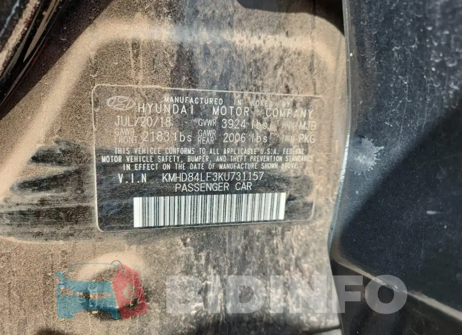 KMHD84LF3KU731157 Photo# 12