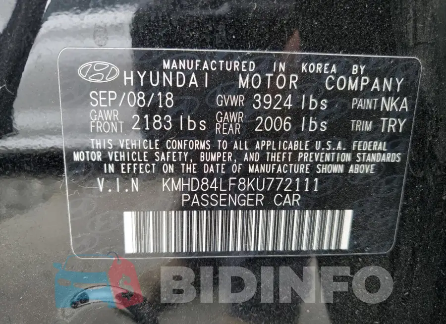 KMHD84LF8KU772111 Photo# 12