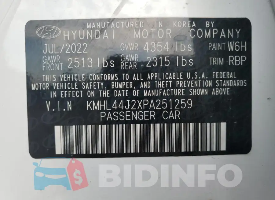 KMHL44J2XPA251259 Photo# 12