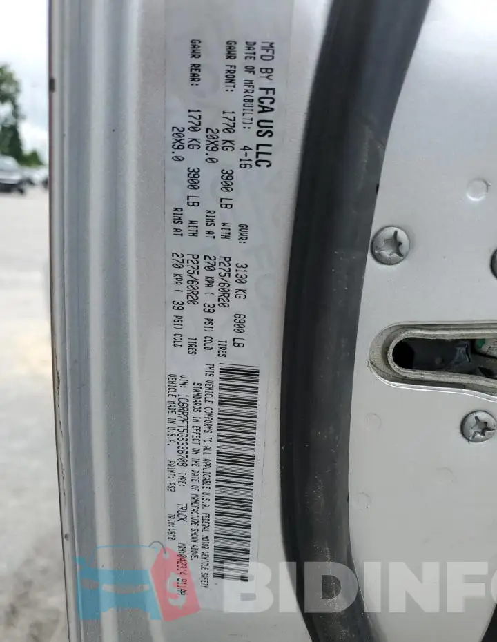 1C6RR7FT5GS336708 Photo# 12