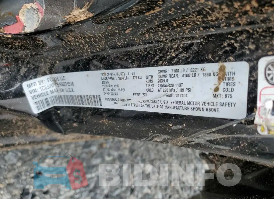 1C6SRFFT5RN231518 Photo# 12