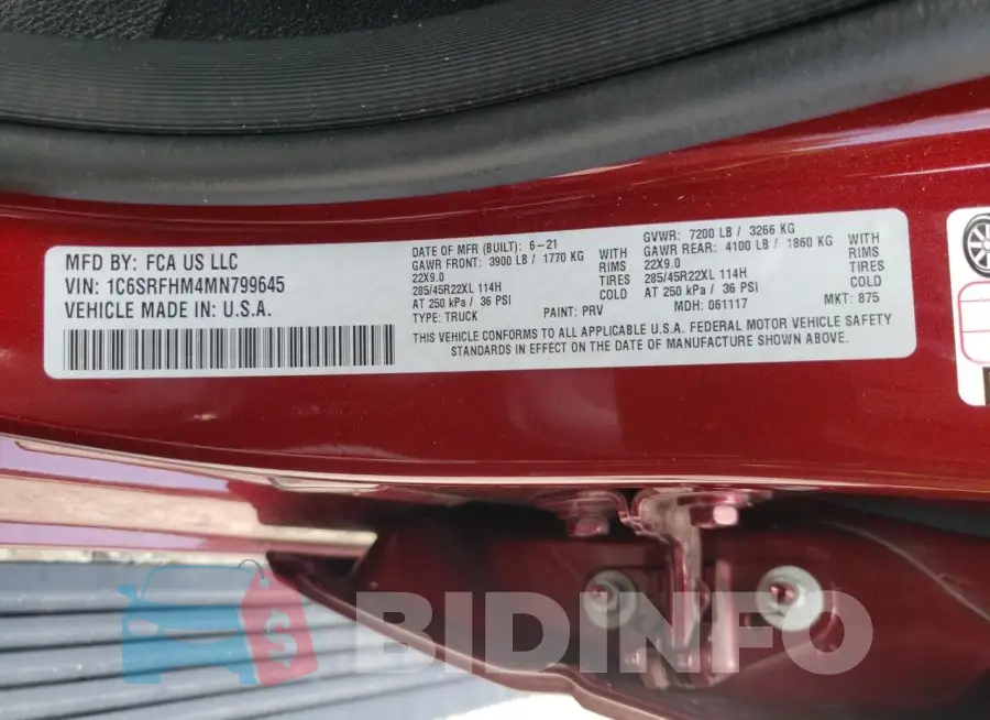 1C6SRFHM4MN799645 Photo# 12