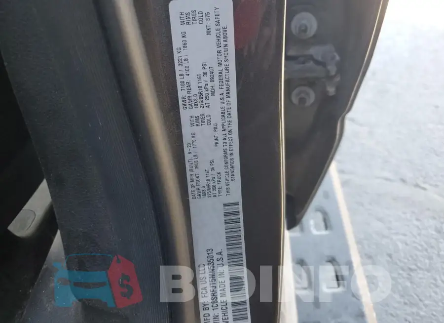 1C6SRFJT5MN535013 Photo# 12