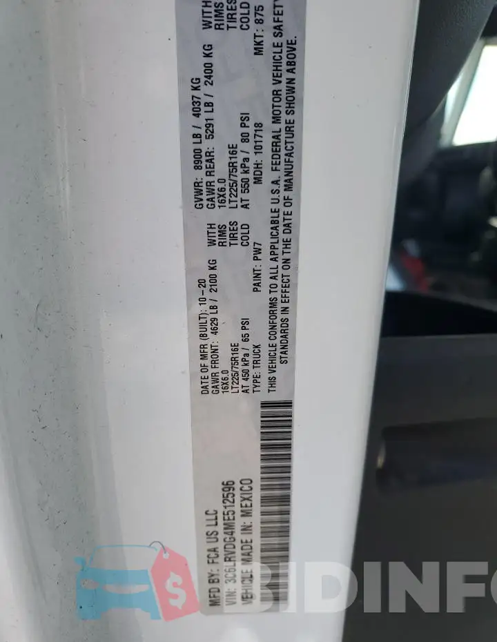 3C6LRVDG4ME512596 Photo# 12