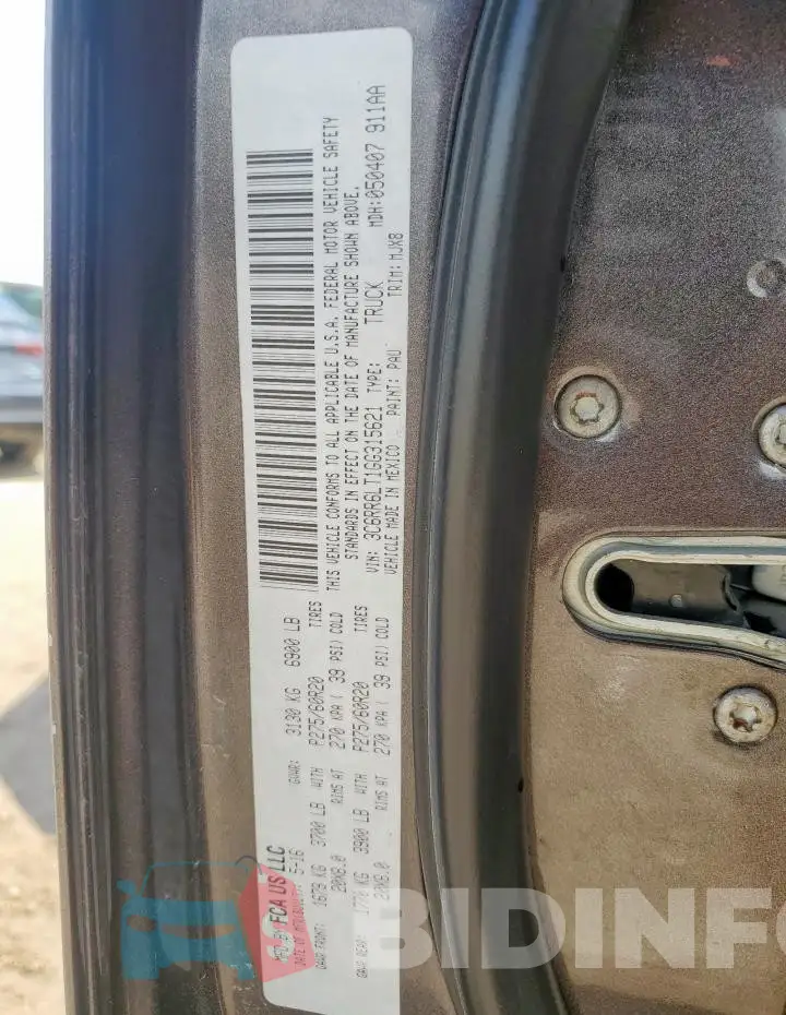 3C6RR6LT1GG315621 Photo# 12