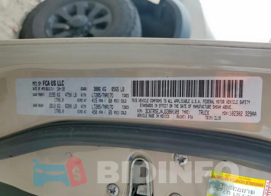 3C6TR5EJ4JG380109 Photo# 12
