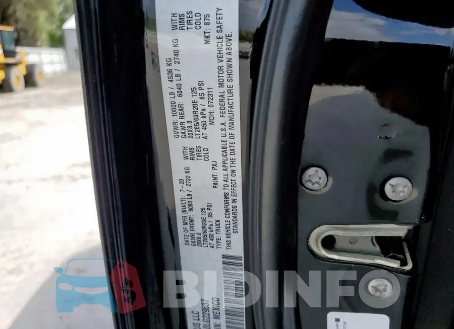 3C6UR5TL0LG229537 Photo# 12